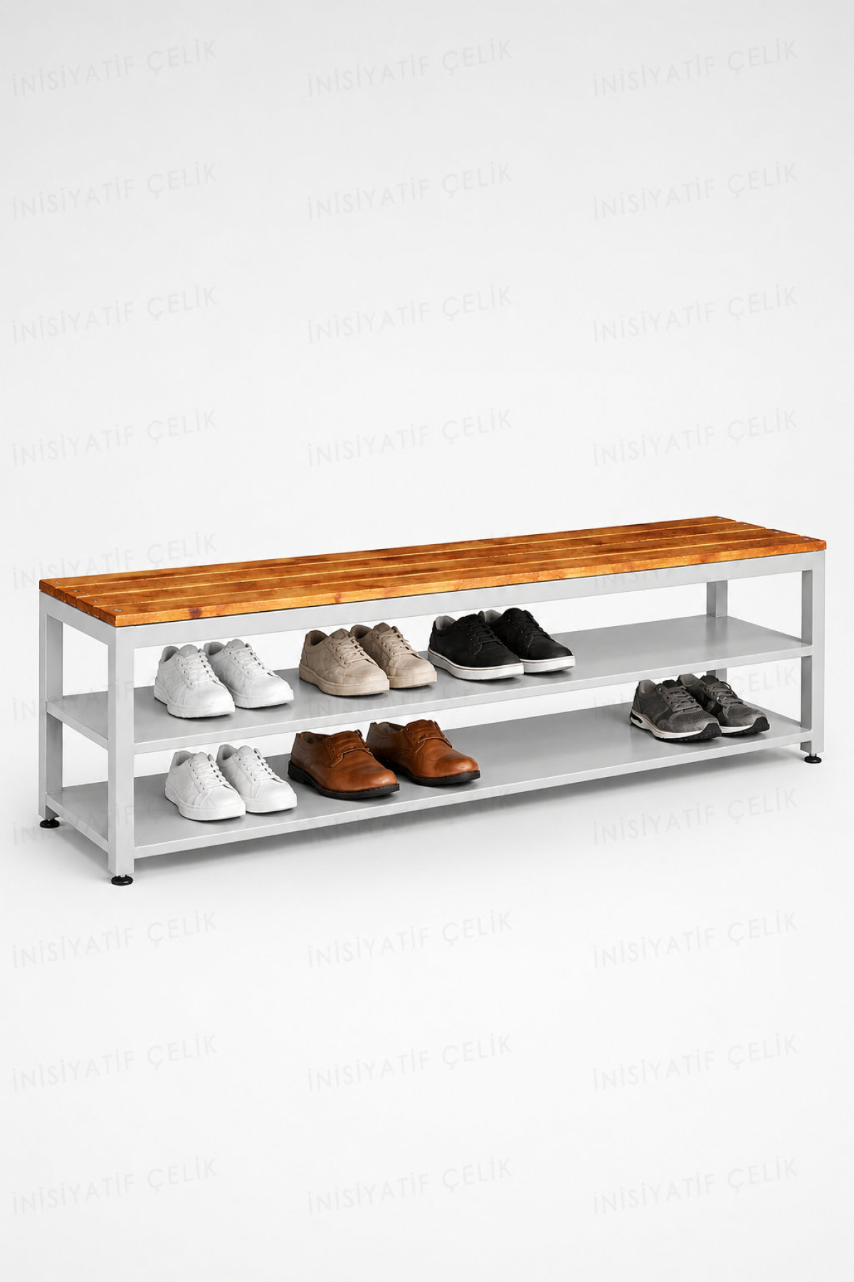 150 cm Ayakkabılıklı Soyunma Odası Oturma Bankı
