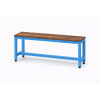 150 cm Çelik Soyunma Odası Oturma Bankı (Sırtsız Model) – Mavi (RAL 5015)