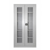 198 cm Camlı Çelik Dosya ve Malzeme Dolabı – RAL 7035