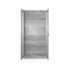 198 cm Camlı Çelik Dosya ve Malzeme Dolabı – RAL 7035