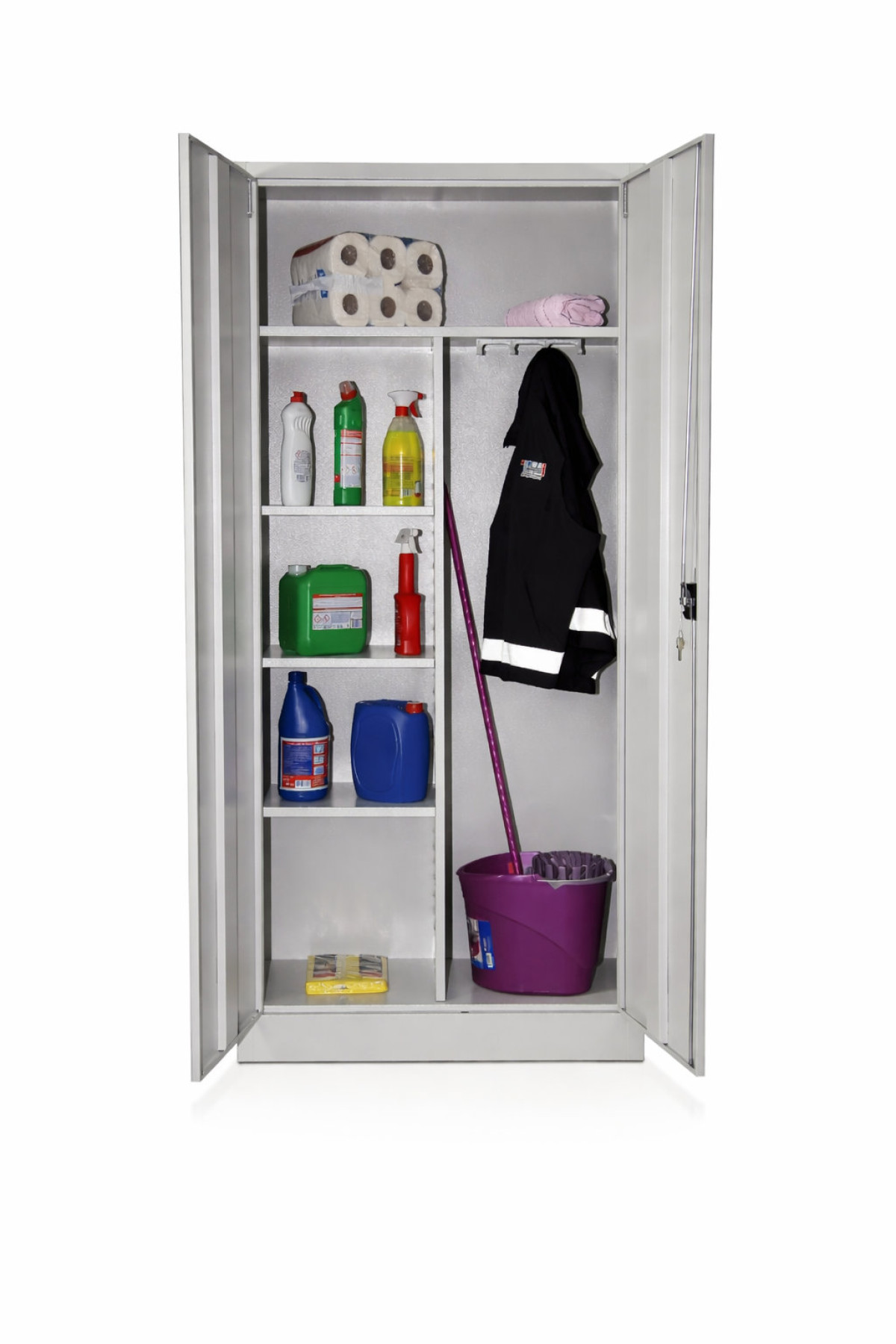 198 cm Çelik Temizlik Malzemeleri Dolabı – RAL 7035 198 cm Çelik Temizlik Malzemeleri Dolabı – RAL 7035