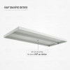 198 cm raflı çelik malzeme dolabı ral 7035 endüstriyel dolap