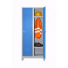 2 Kapaklı Çelik Personel Soyunma Dolabı (Eko Model – Boy Kapaklı) – Mavi (RAL 5015)