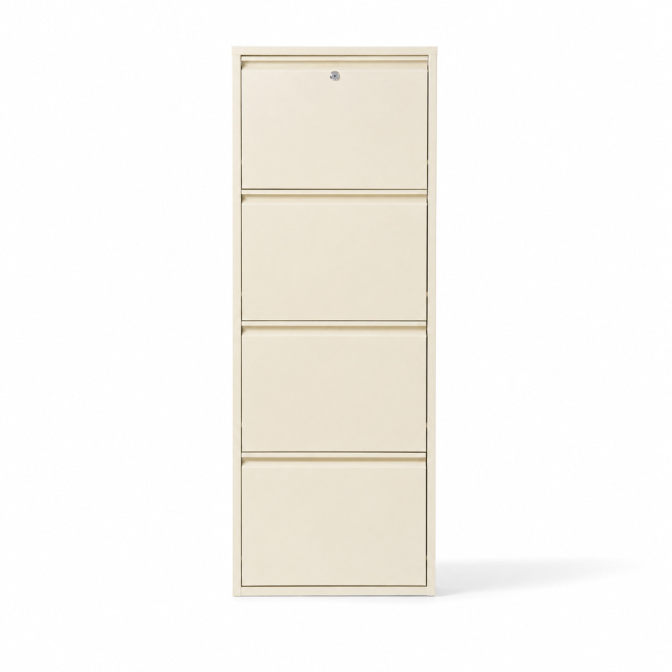 4'lü Kilitli Metal Ayakkabılık – Proje ve Toplu Sipariş İçin Pratik Çözüm 5'li kilitli metal ayakkabılık 50x15x168 cm krem toplu alım