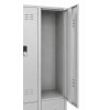 6 Kapaklı Dijital Şifreli Soyunma Dolabı 6 kapaklı dijital şifreli çelik personel soyunma dolabı 97x36x200 cm önden görünüm