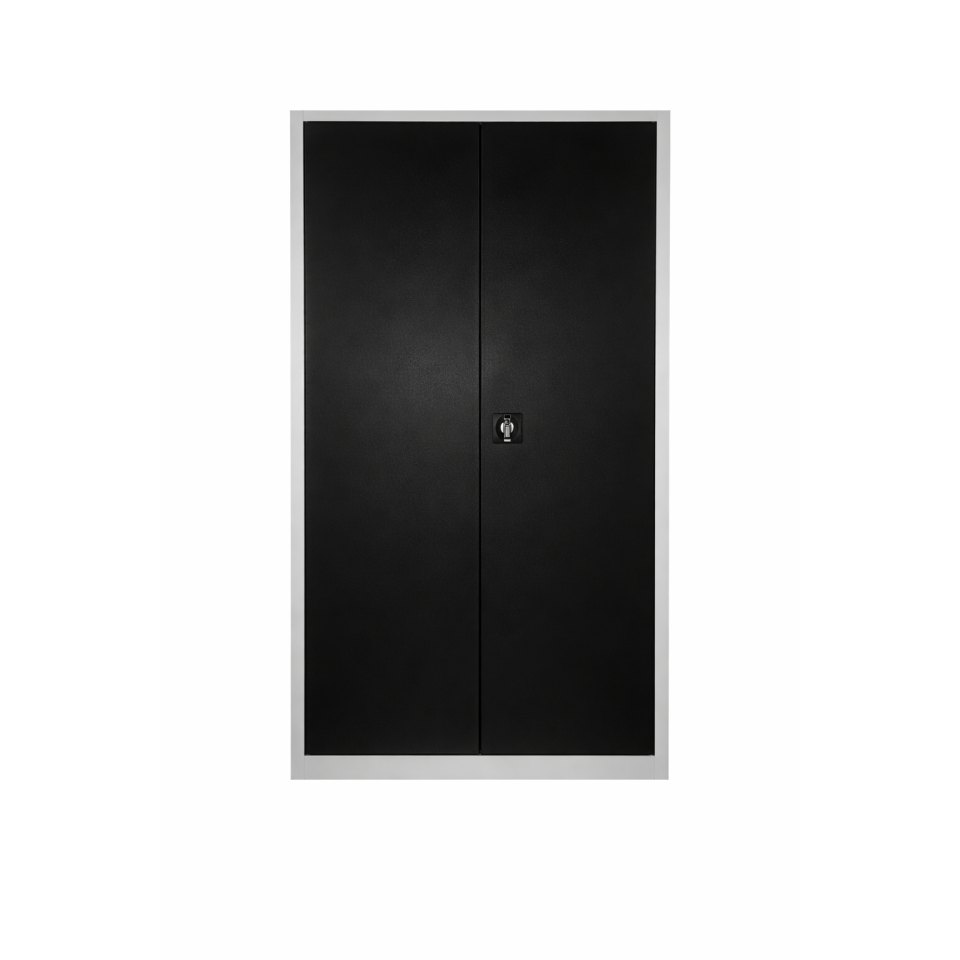 198 cm Çelik Dosya ve Malzeme Dolabı – Siyah (RAL 9005)