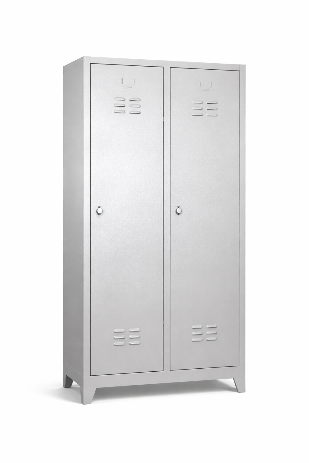 Standart 2 Kapaklı Çelik Personel Soyunma Dolabı – RAL 7035