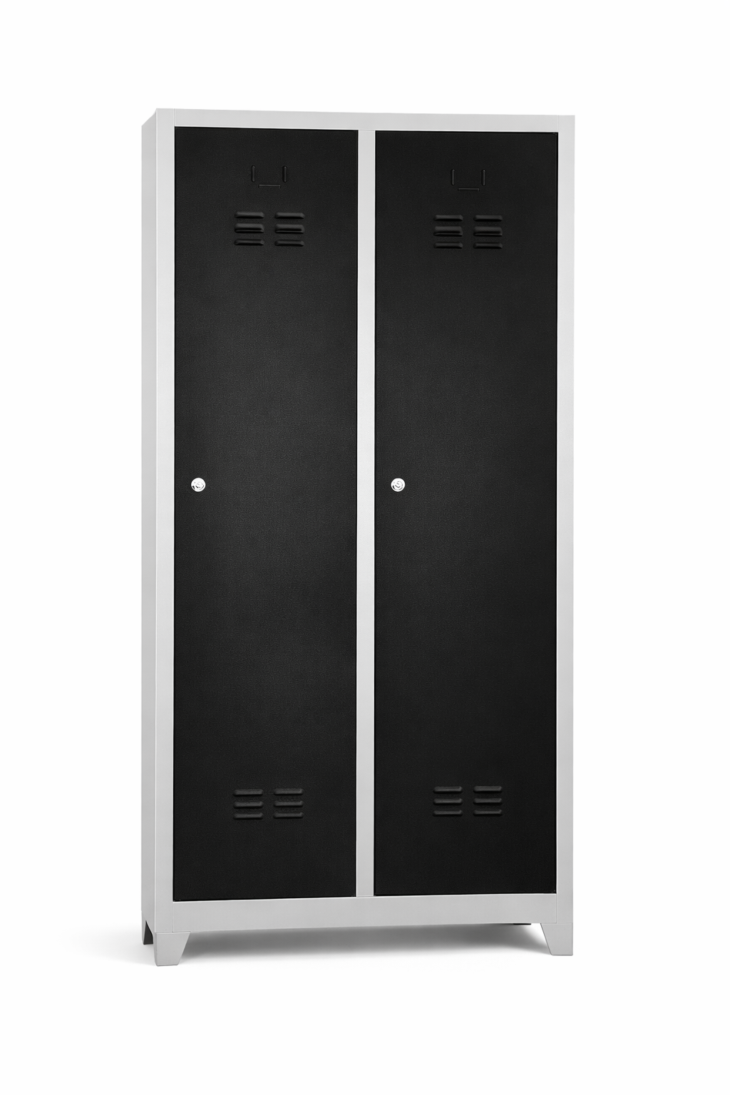 Standart 2 Kapaklı Çelik Personel Soyunma Dolabı – RAL 9005