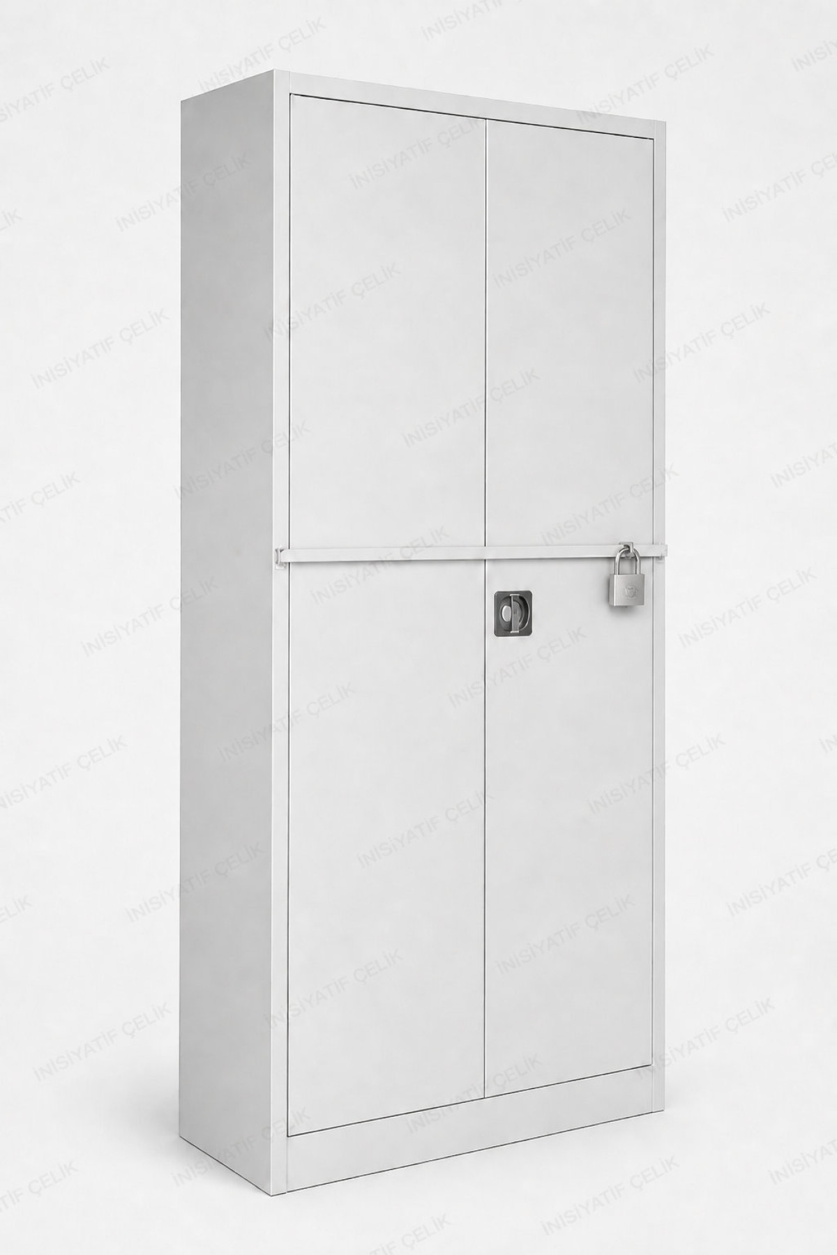 Çift Kilitli Tesis Güvenlik Çelik Dosya Dolabı 92x40x198 cm
