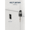 çift kilitli tesis güvenlik çelik dosya dolabı 92x40x198 cm