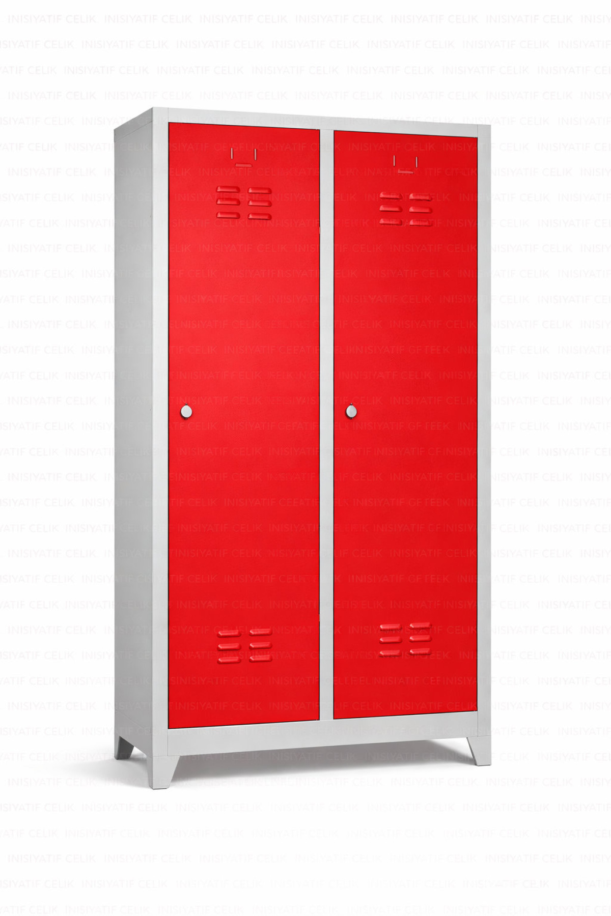 Standart 2 Kapaklı Çelik Personel Soyunma Dolabı – RAL 3020