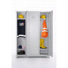 Standart 3 Kapaklı Çelik Personel Soyunma Dolabı – RAL 7035 (Geniş Model)