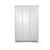 Standart 3 Kapaklı Çelik Personel Soyunma Dolabı – RAL 7035 (Geniş Model)