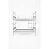 yurt tipi çelik ranza 90x190 cm demonte merdivenli ral 7035