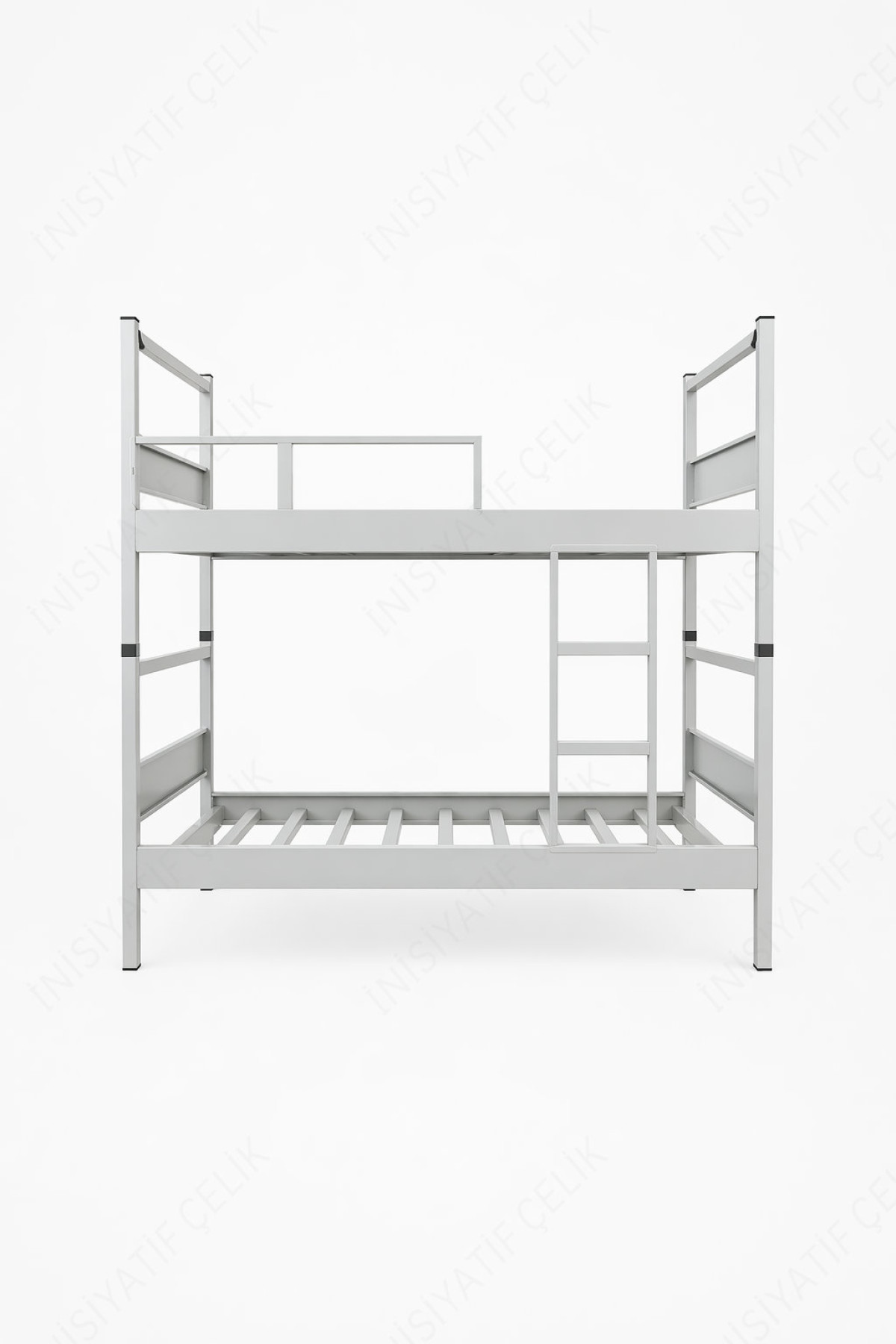 Yurt Tipi Çelik Ranza 90x190 cm - Demonte Merdivenli - RAL 7035